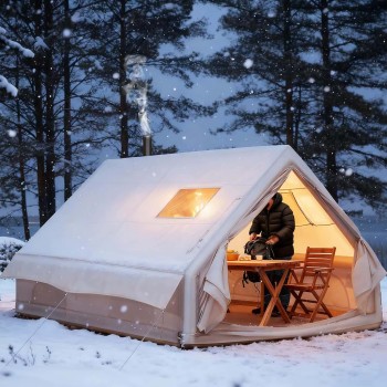Inflatable Tent for 6-8 People - Waterproof Family Camping Tent