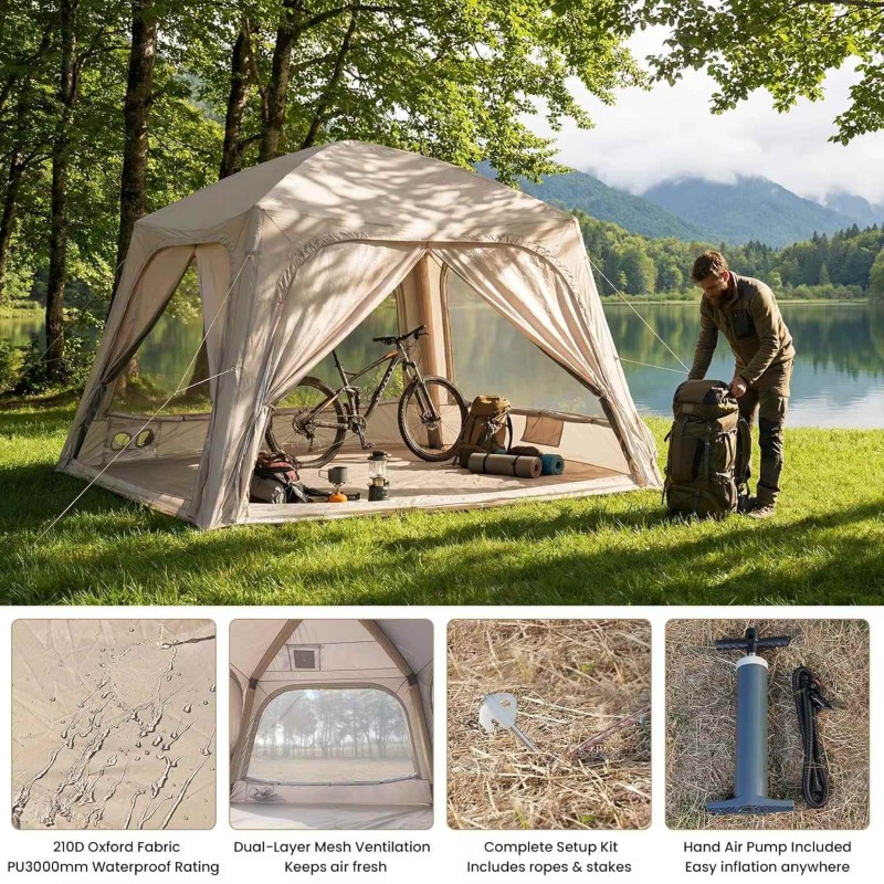 Inflatable Camping Tent – Family Waterproof